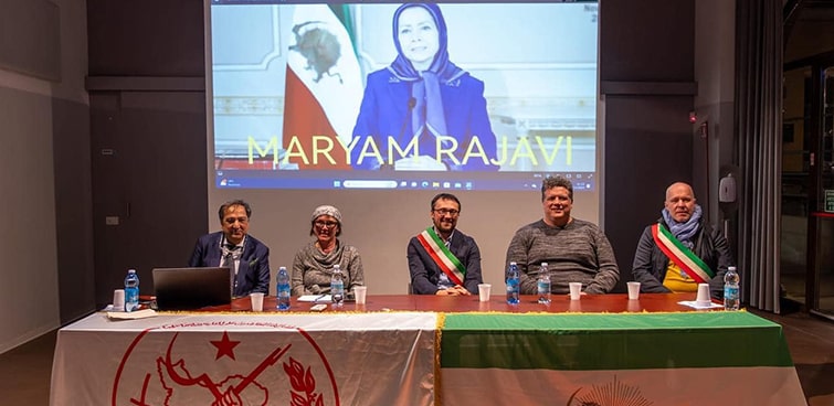 la serata dedicata alla resistenza iraniana e al sostegno alla leadership della Signora Maryam Rajavi e i suoi 10 punti programmataici