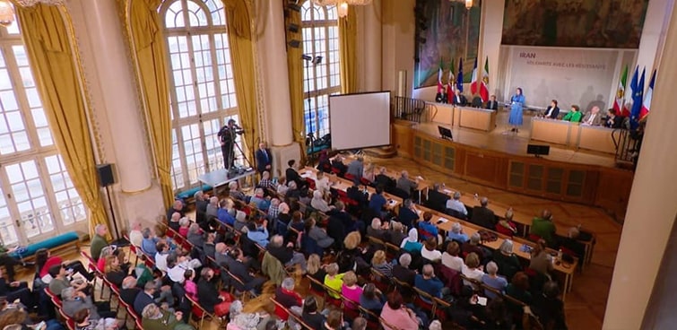 Conferenza internazionale a sostegno della resistenza iraniana tenutasi a Parigi 5 ° Municipalità distrettuale