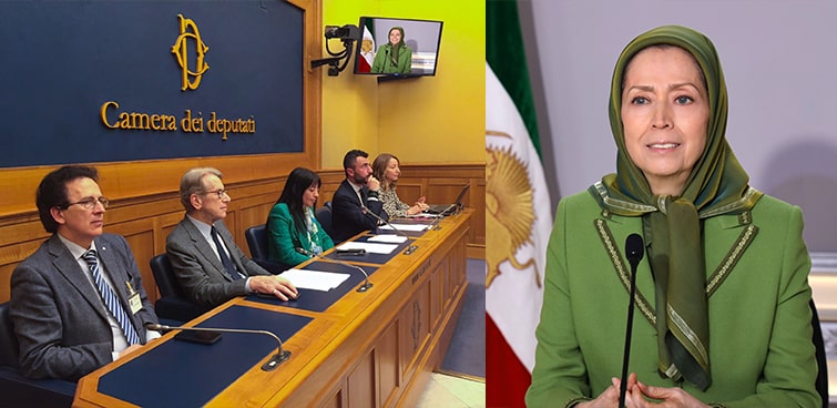 Iran: intervento della presidente Maryam Rajavi alla conferenza al Parlamento italiano, 9 maggio 2024