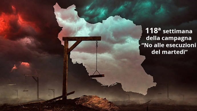 I prigionieri in 56 strutture iraniane segnano la 118ª settimana della campagna “No alle esecuzioni del martedì”